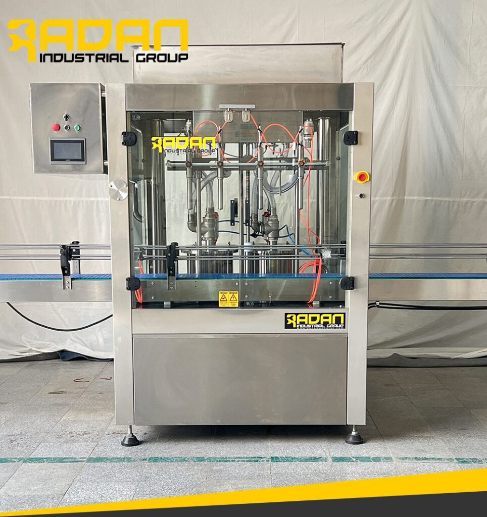 دستگاه پرکن مایع دستشویی و لباسشویی