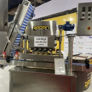 خط تولید شامپو دستگاه لیبل چسبان